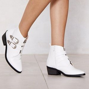 Nasty Gal Put Your West Foot Forward Buckle Boot